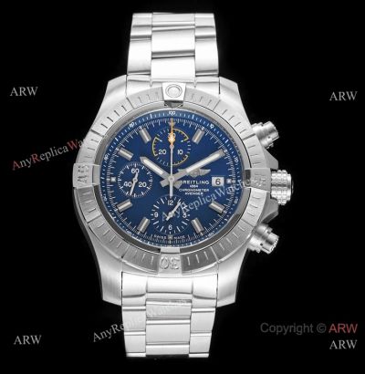 Swiss Copy Breitling Super Avenger II 7750 Stainless steel Blue Dial Watch
